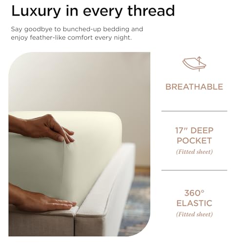100% American Supima Cotton Queen Sheet Set 4 PC White A917