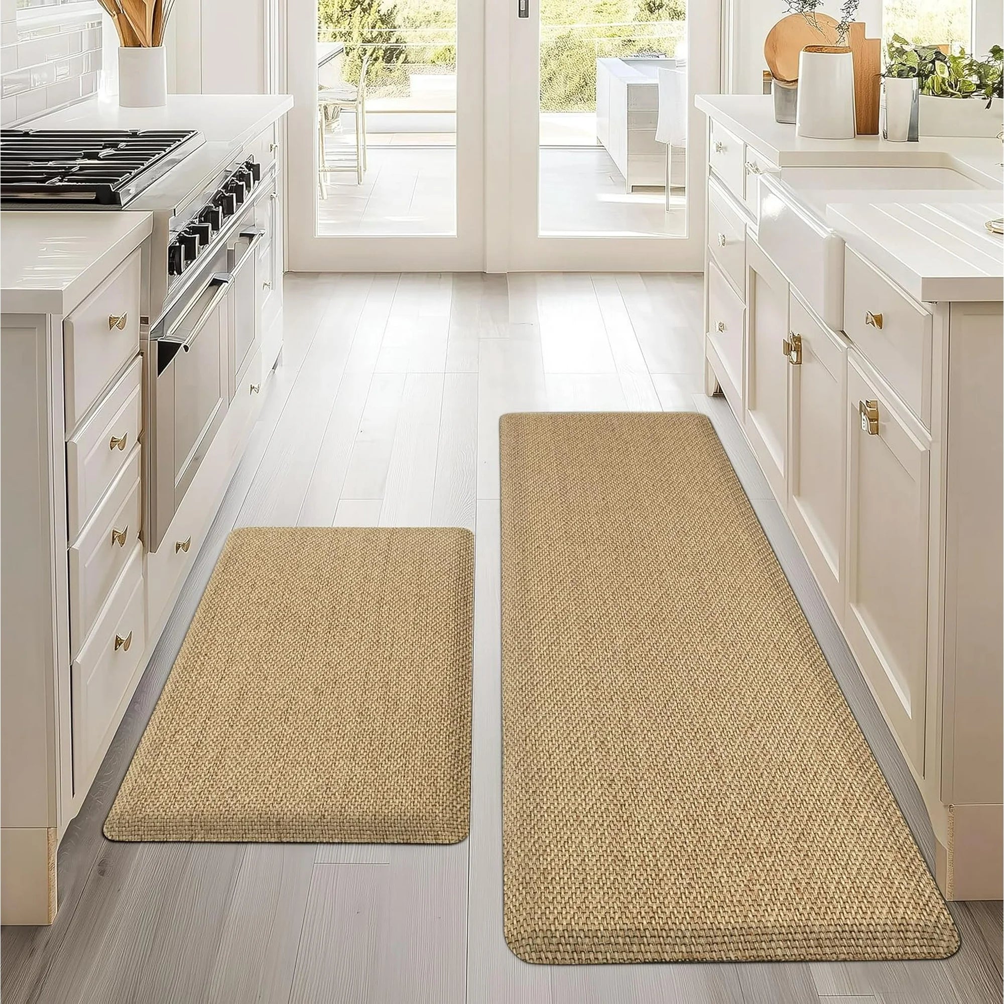 Grey/Green 17.3"x47" Anti-Fatigue Non Slip Kitchen Mat P962067