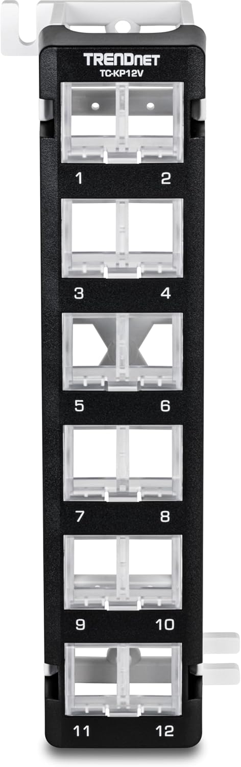 12-Port Blank Angled Wall Mount Keystone Patch Panel I517
