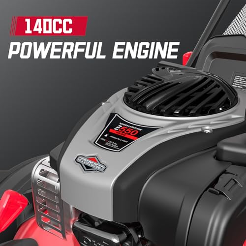 21" 140cc Self Propelled Lawn Mower with 6-Position Adjustable Cutting Height V102037
