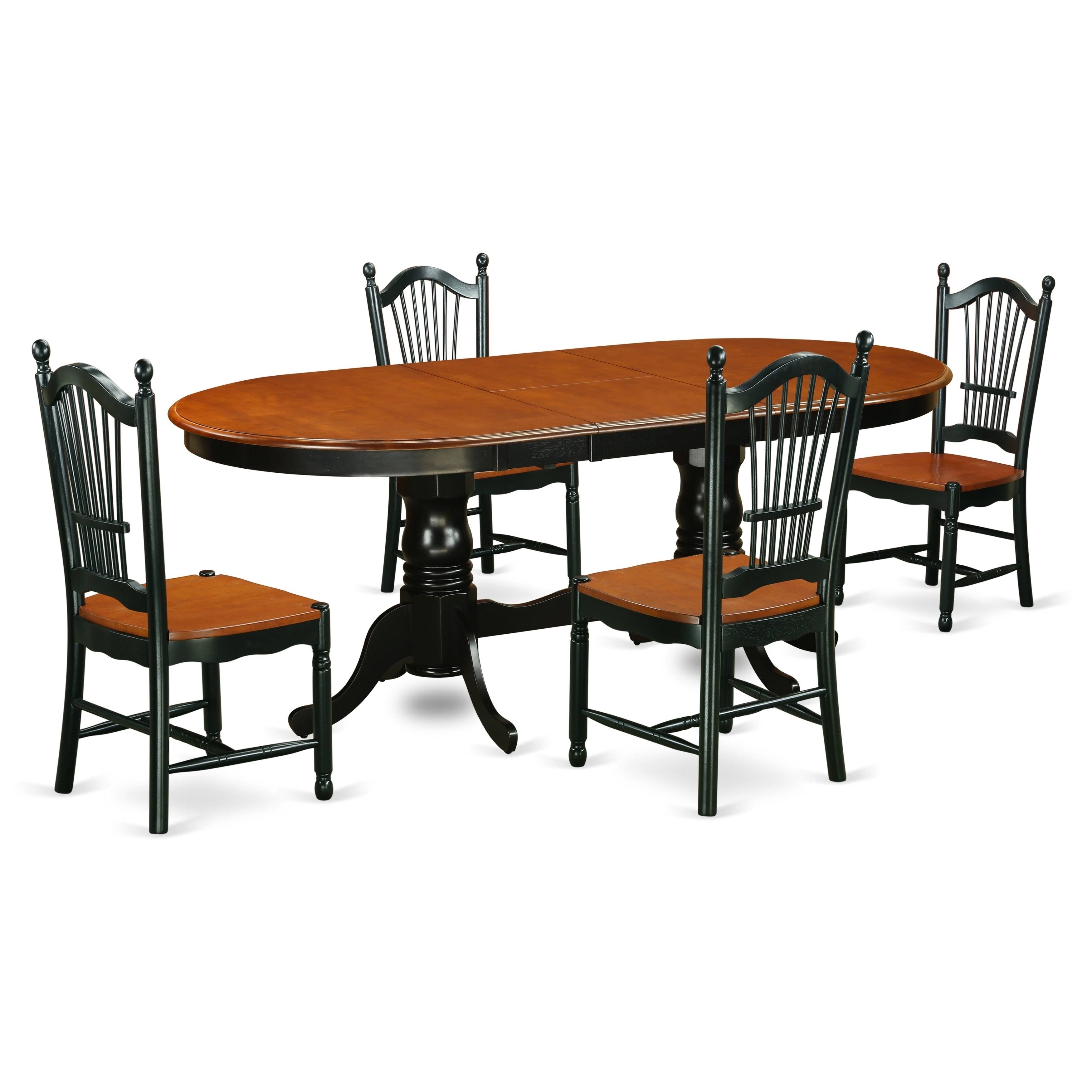 7 Piece Black Cherry Dining Set C91171