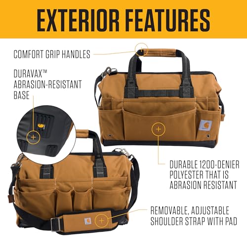 14-Inch 26 Pocket Durable Water-Resistant Tool Bag Q743