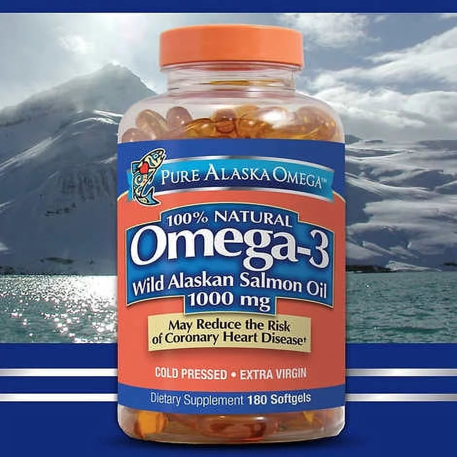 1000 Mg Wild Salmon Oil Softgels, 180 Ct W69727