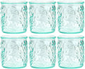 12 Oz Recycled Green Glass Drinking Glass Set Of 6 N1145