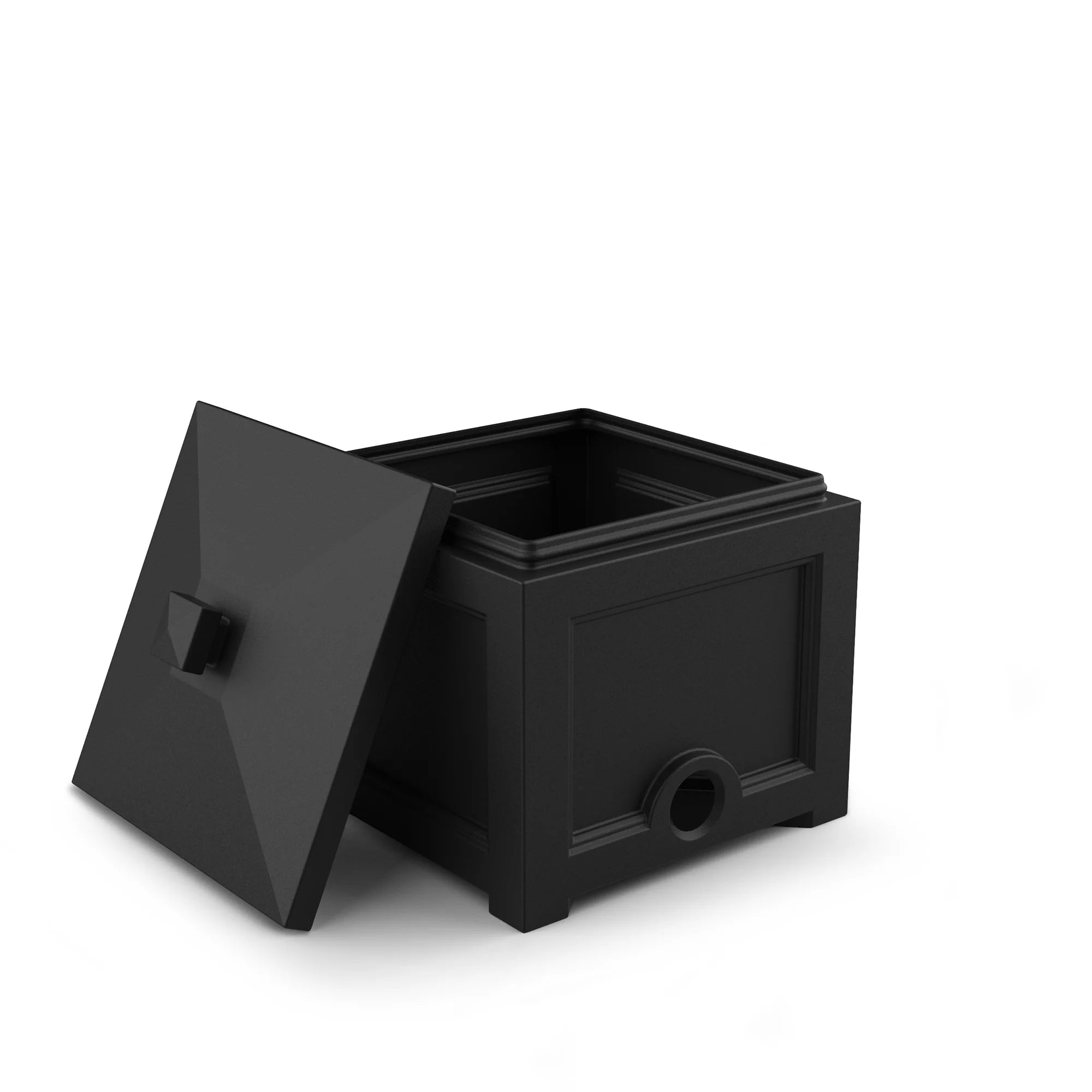 Black 100ft Garden Hose Bin R554146
