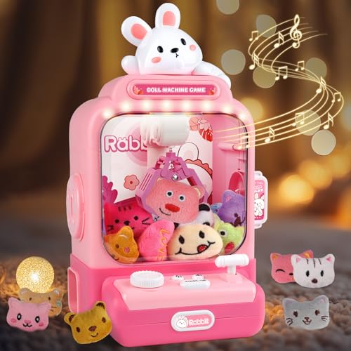 Mini Electronic Arcade Claw Machine with Lights Sound C69655