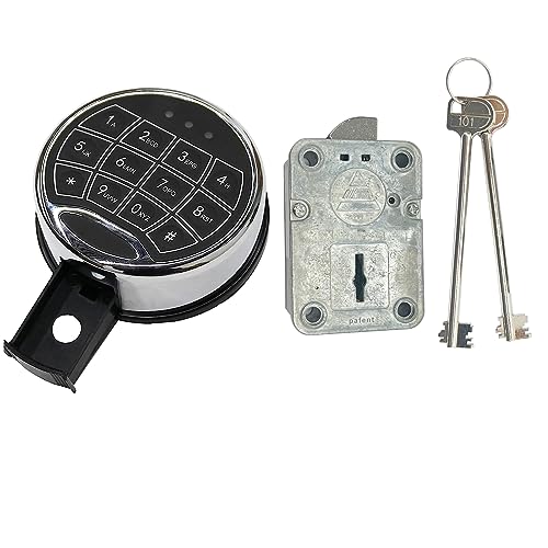 Digital Electronic Keypad Lock with Time Delay and 2 Emergency Keys O846