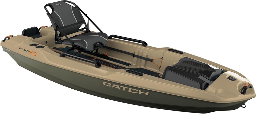 Sit-on-Top Fishing Kayak 10 ft Light Kaki R986732