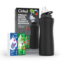 32oz Rose Gold Stainless Steel Water Bottle Starter Kit with Lid and 2 Flavor Cartridges Z20781