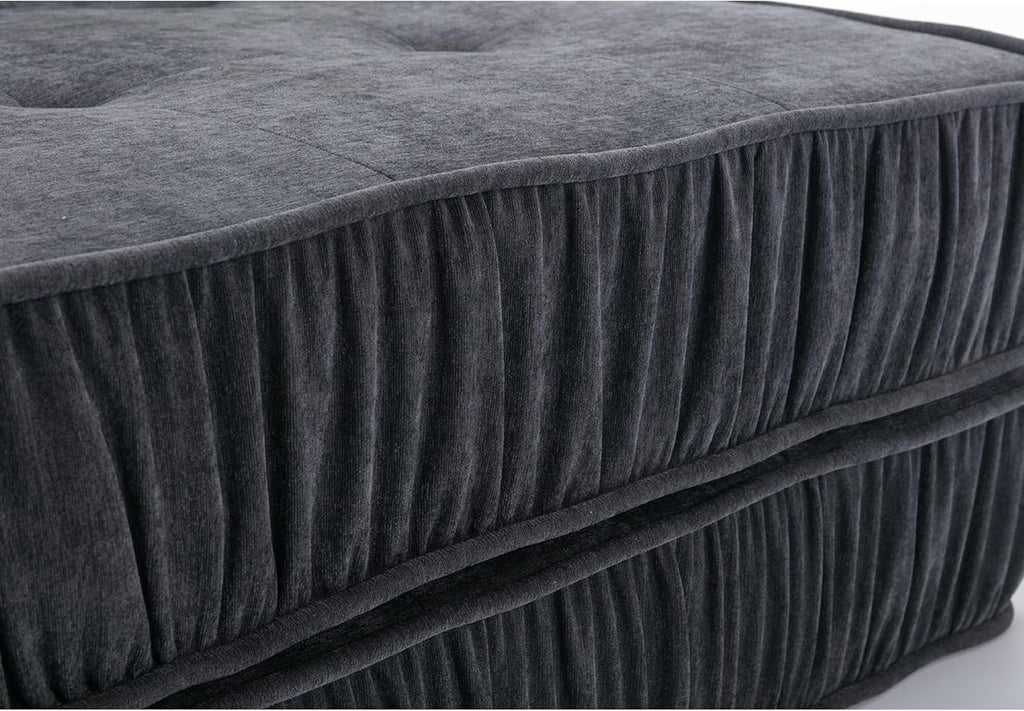Grey Memory Foam Futon Sleeper Chair Couch Twin Size C7513