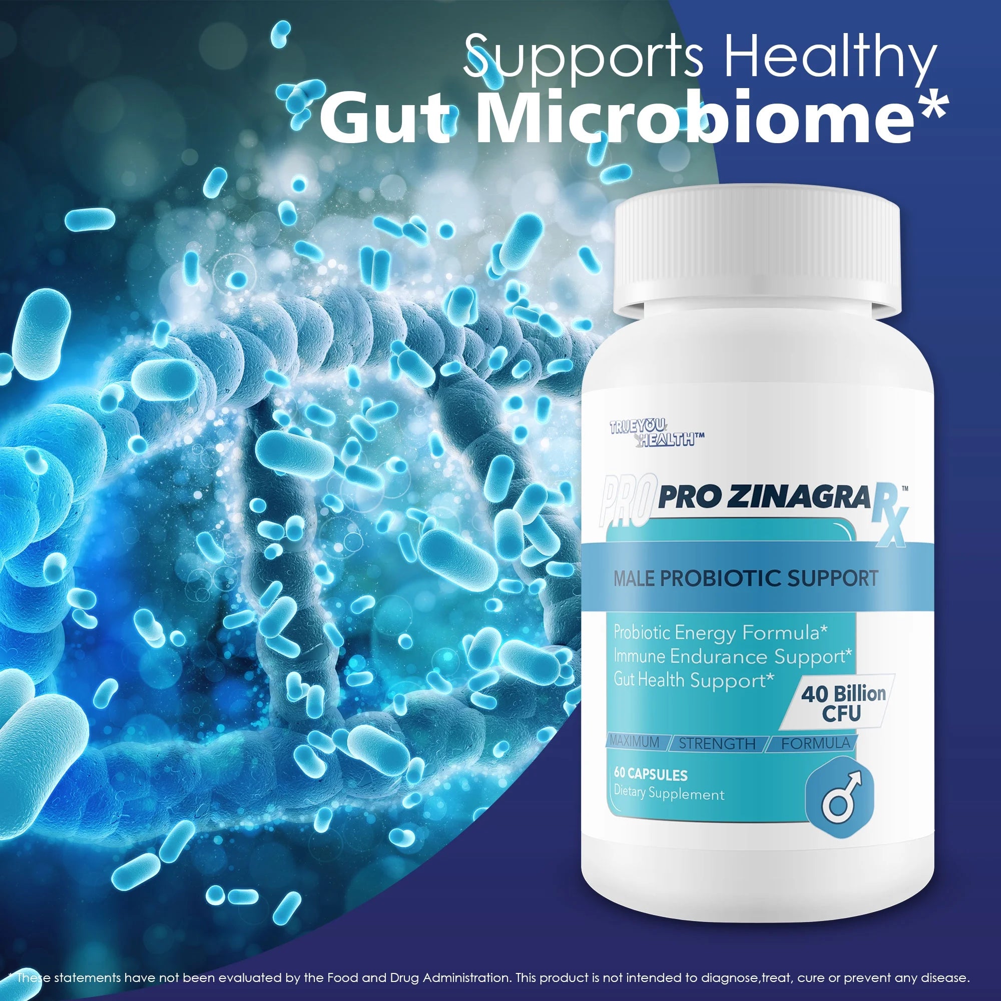 Male Probiotic Support with 40 Billion CFU W102698