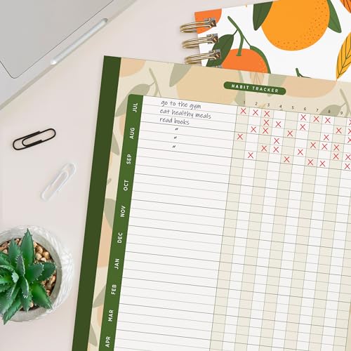 Large Spiral Bound Dated Calendar Organizer, 9 x 7.5 T83829