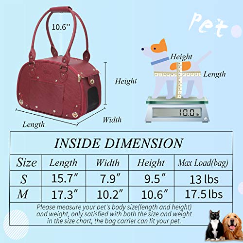 Bling Pink Waterproof Leather Pet Carrier Bag U61149