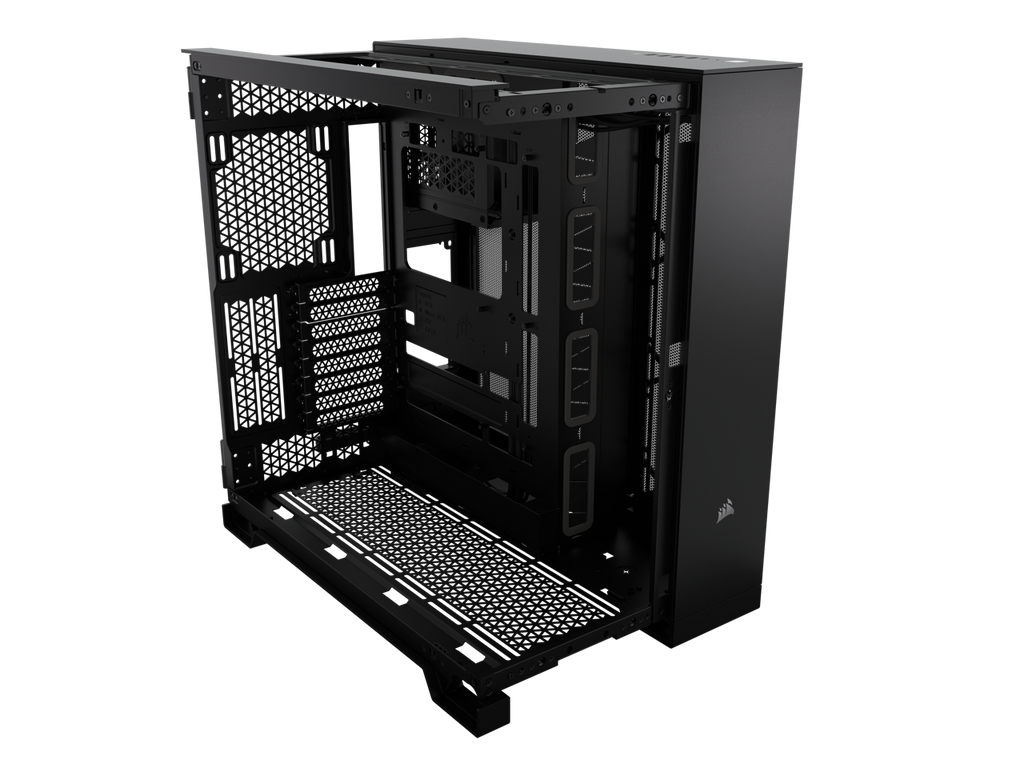 Black Super Mid-Tower Tempered Glass Airflow Case Q33087