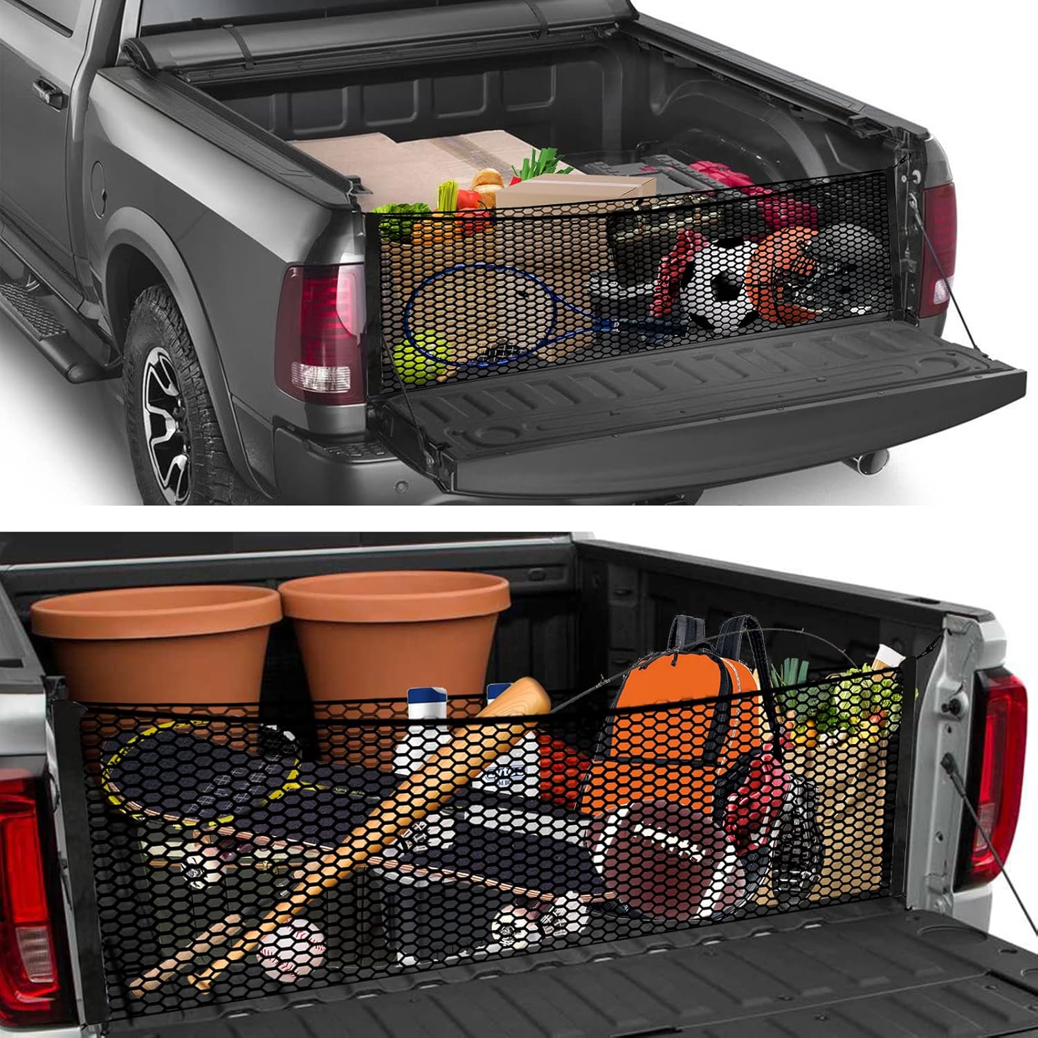 Double-Layer High Elastic Car Rear Cargo Net L843