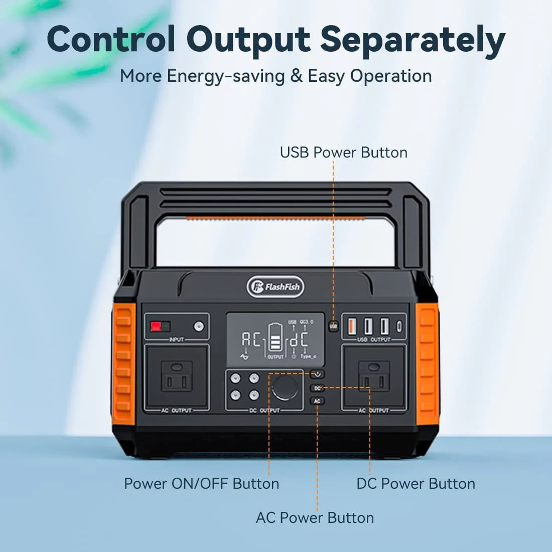 560W Portable Power Station, 520Wh/140400mAh Solar Generator D822