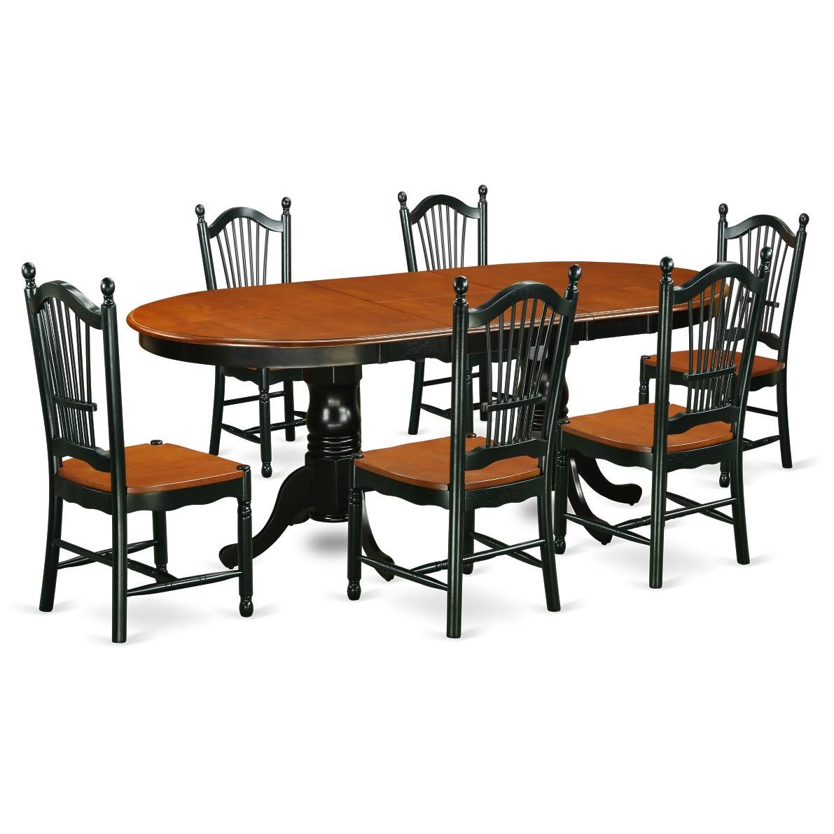 7 Piece Black Cherry Dining Set C91171
