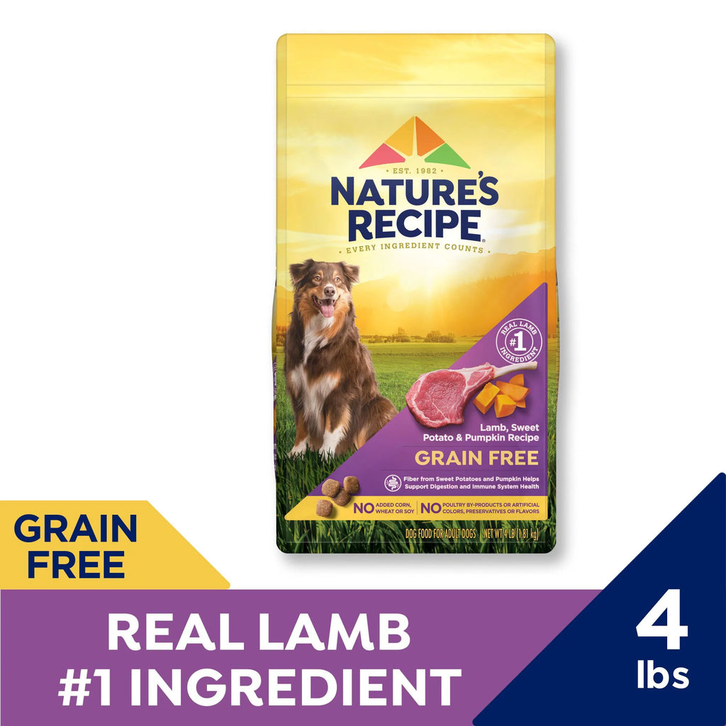 Grain Free Lamb, Sweet Potato & Pumpkin Dry Dog Food, 4 lb. Bag N6169