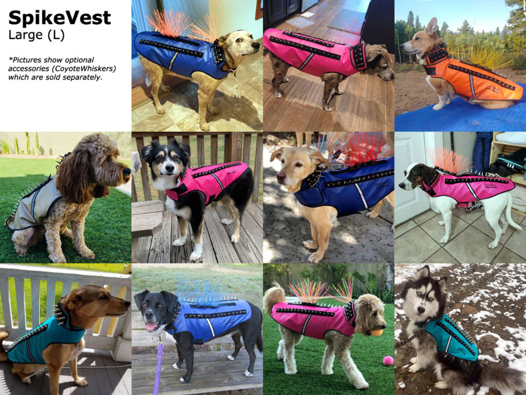 Reflective Dog Harness Vest with Spikes A65853