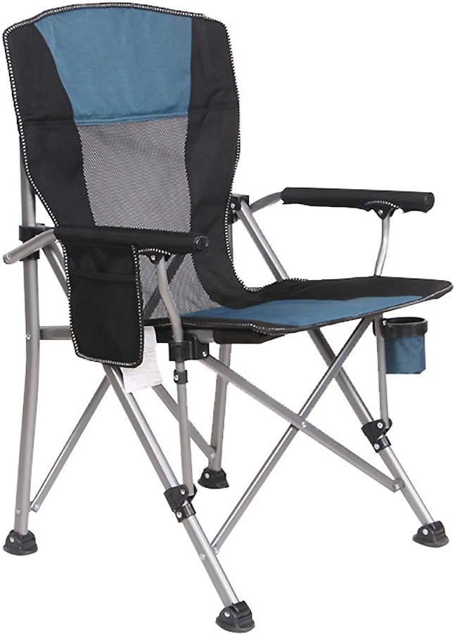 Oversized mesh Camping Folding Chair Blue B385962