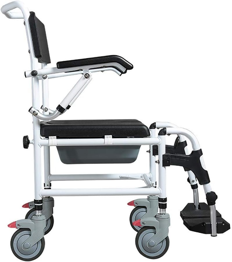 Padded Commode Chair with Wheels O8692