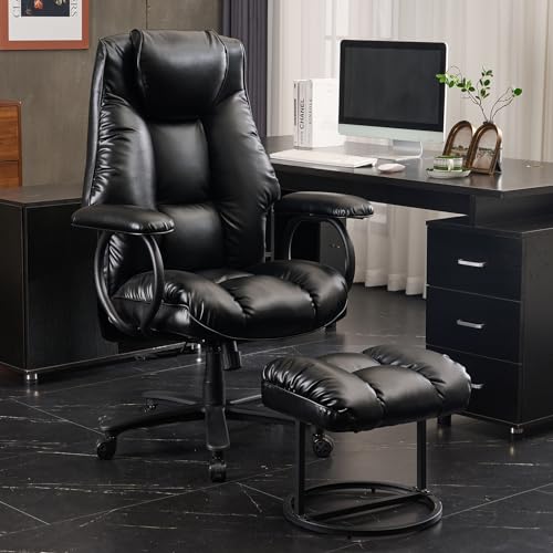 Dark Brown High Back Ergonomic PU Leather Office Chair J520