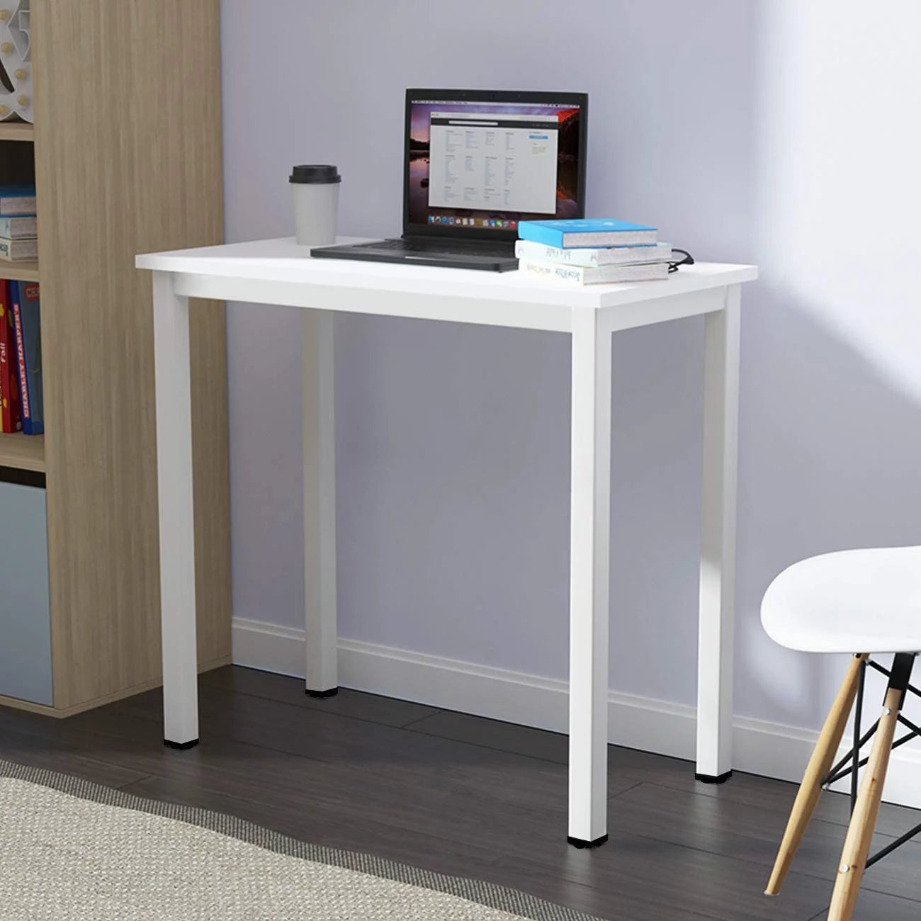 White 31.5 inches Small Computer Desk R4643