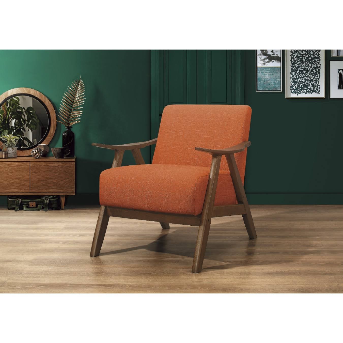Orange Accent Chair N9729