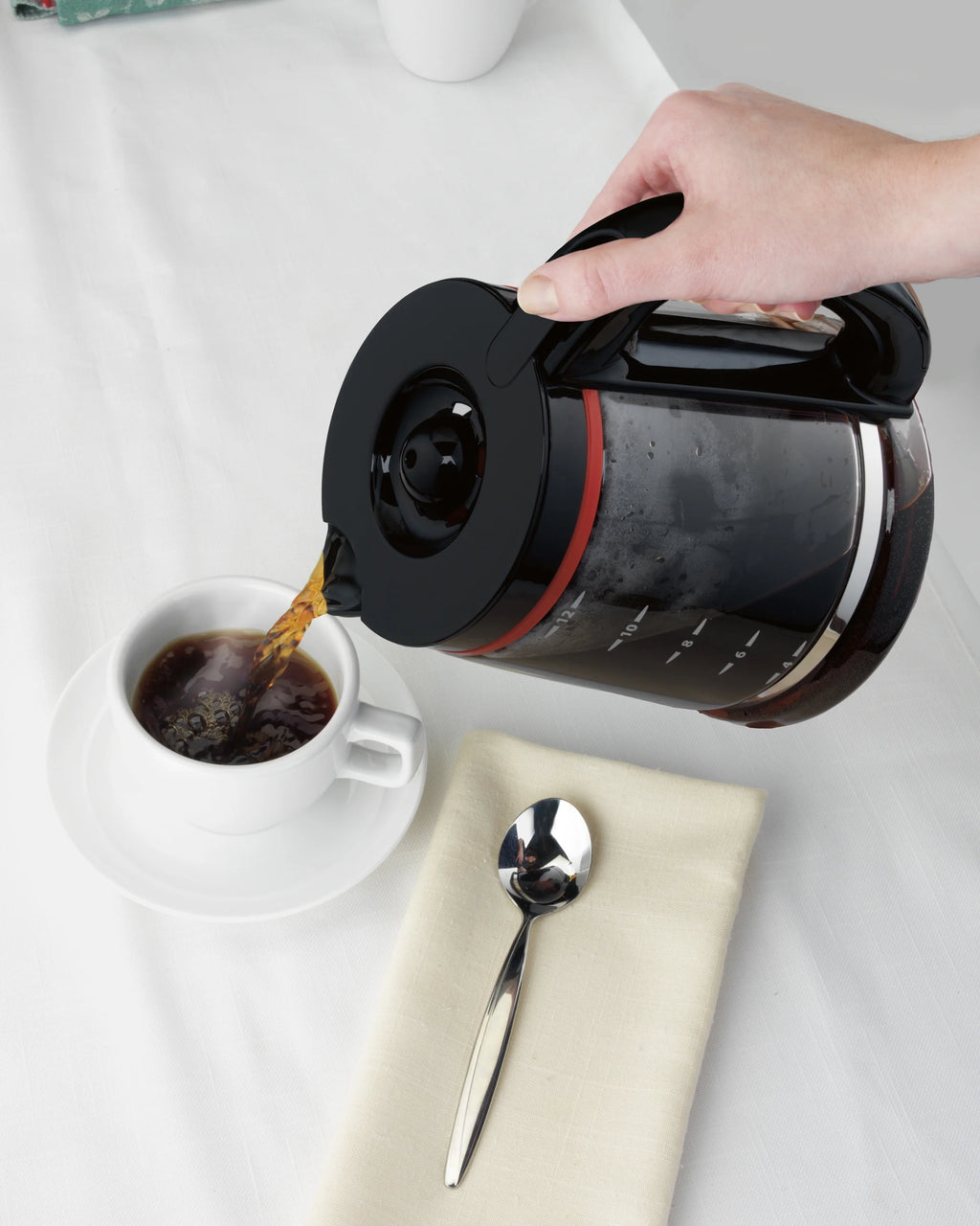 12 Cups Black Programmable Coffee Maker Q63951