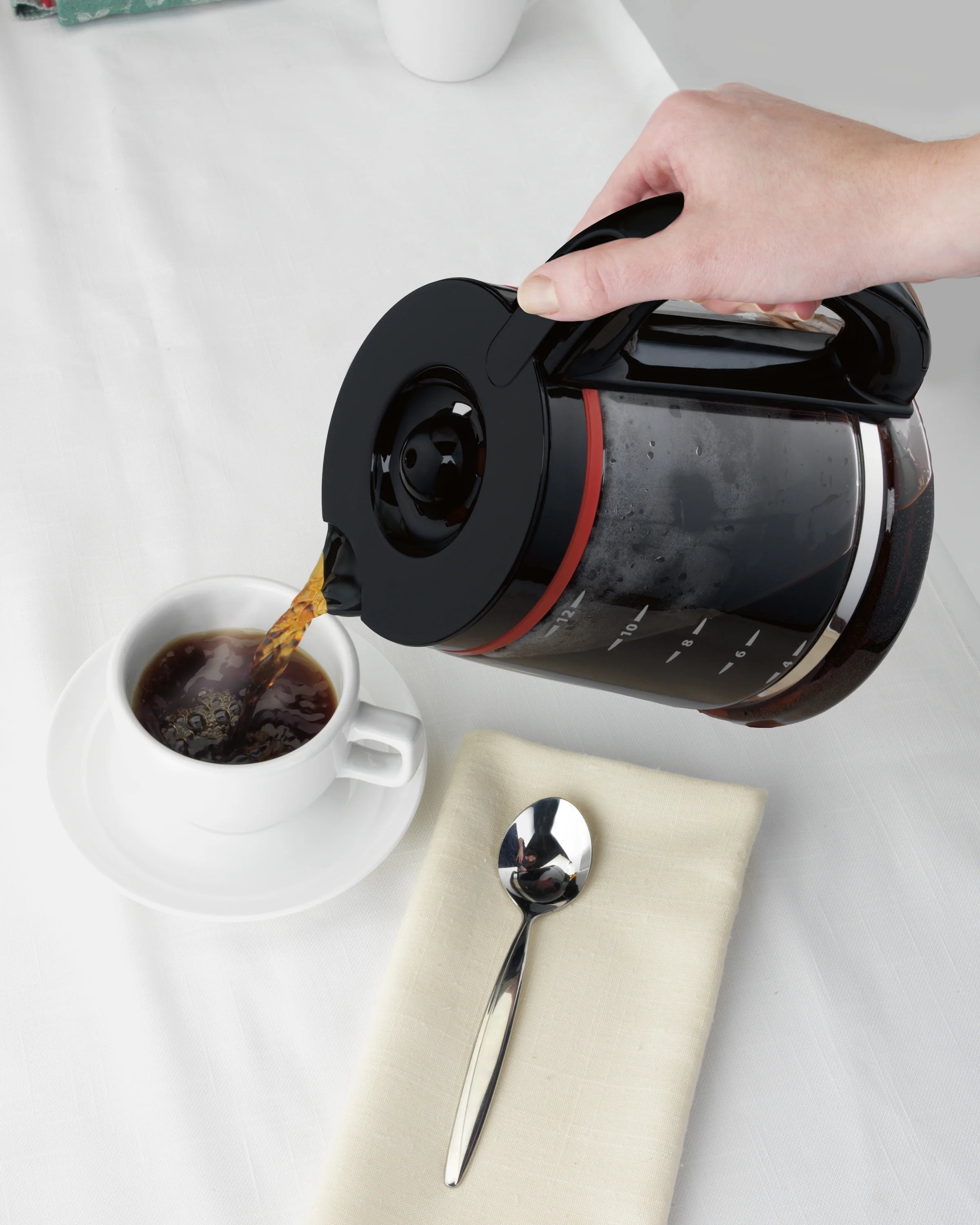 12 Cups Black Programmable Coffee Maker Q63951