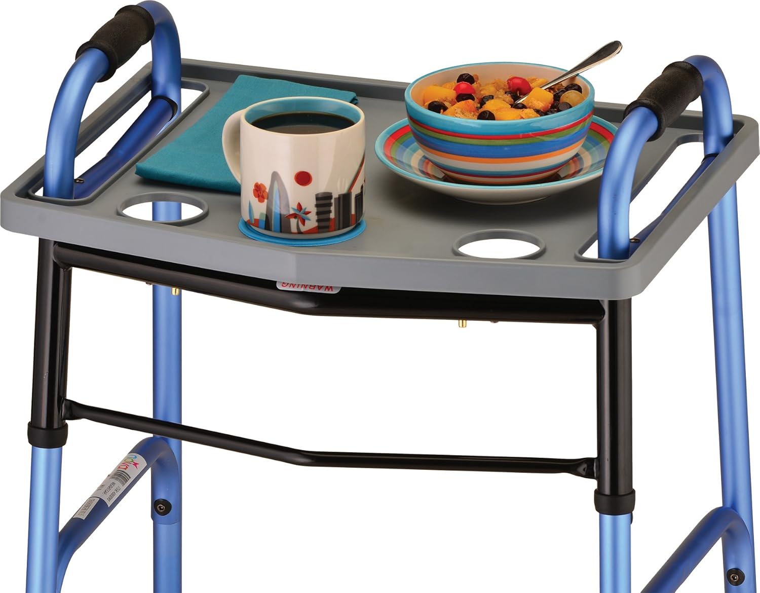 Walker Tray with 2 Cup Holders, 1 Count N381492