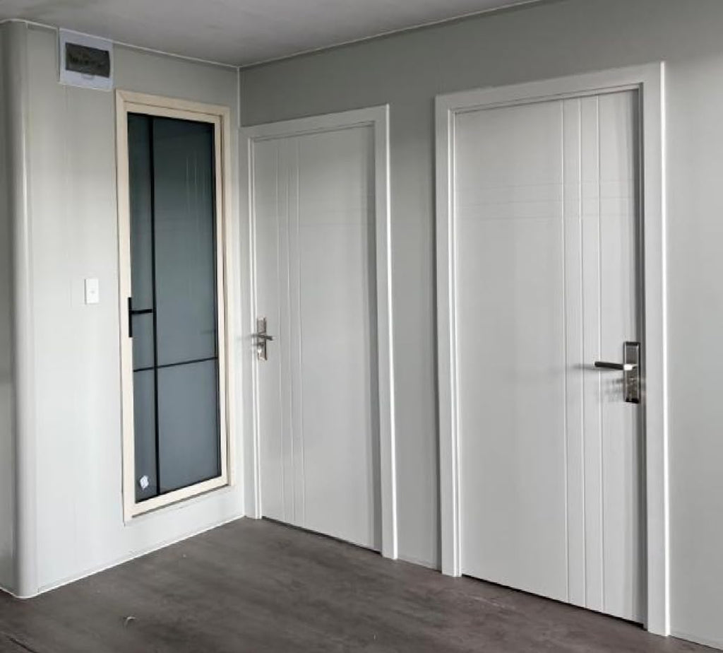 20ft Prefab White House with 2 Bedroom 1 Living room 1 bathroom 1 kitchen R866