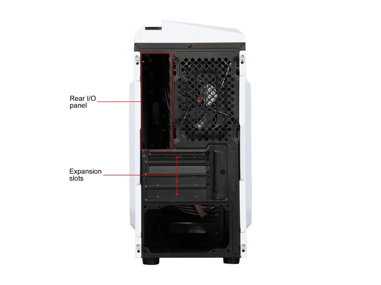 White SPCC Micro ATX Mini Tower Computer Case L707