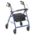 Blue 6 Wheel Rollator Walker with Padded Seat Y9713