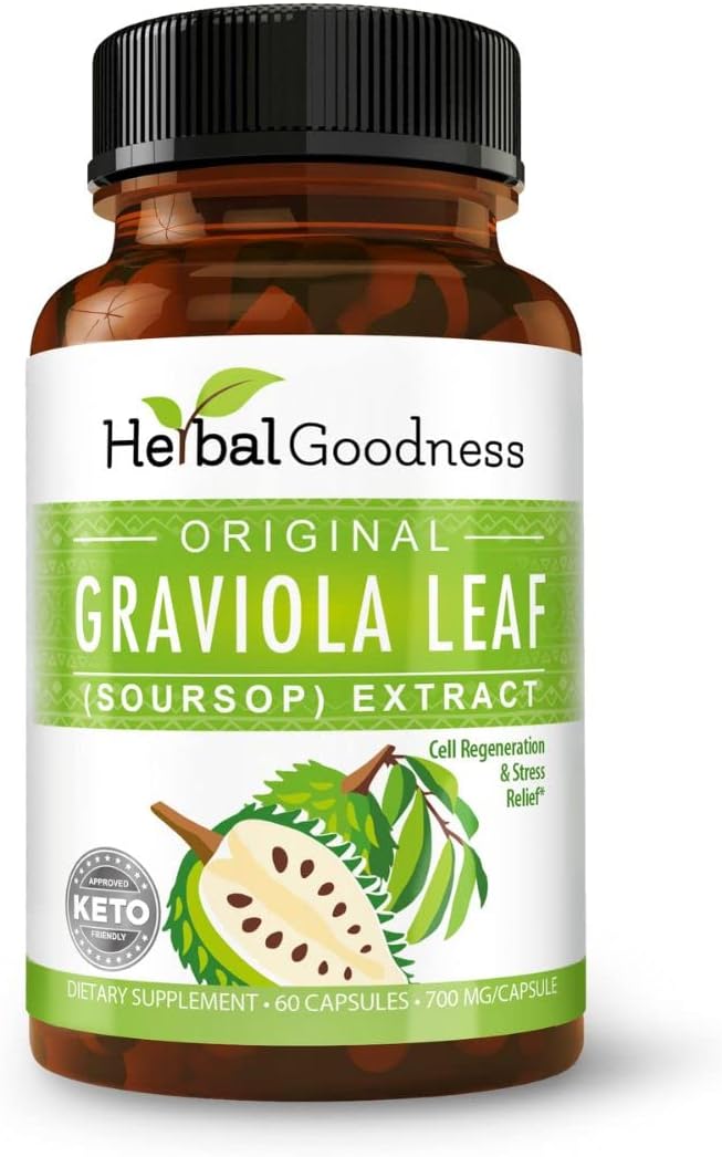 Graviola Soursop Capsules 60ct 700mg Per Serving F7948