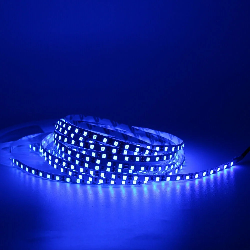 Blue 16.4ft LED Strip Lights with RF Remote 5050 6000K Q3663