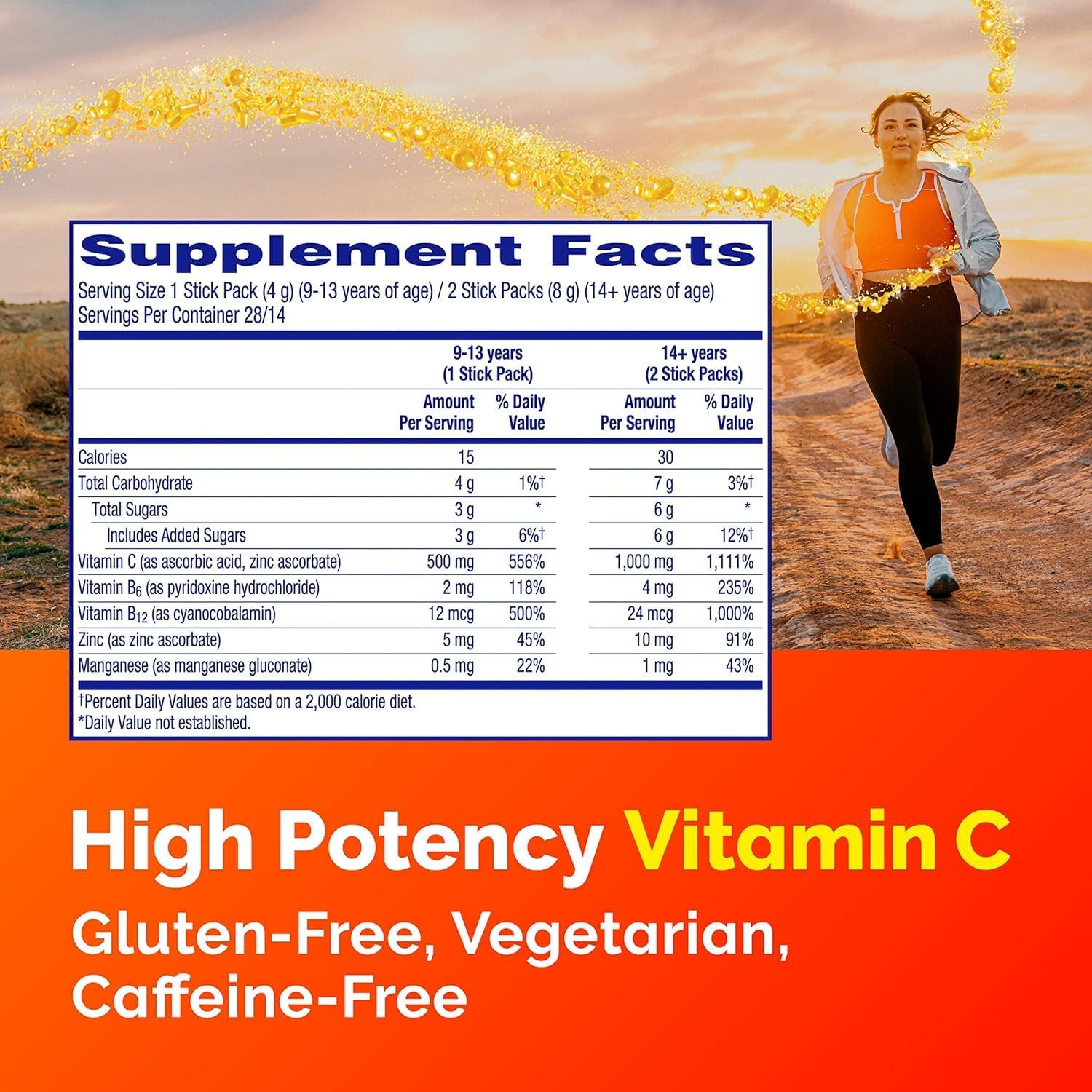 Strawberry Burst 28 Stickpacks Pack of 2 Vitamin C Supplement Q8565