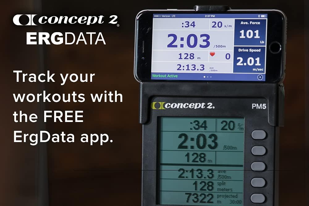 Indoor Rowing Machine with PM5 Performance Monitor and LCD D99025