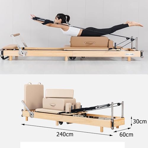 Coffee Foldable Pilates Reformer Equipment D457992