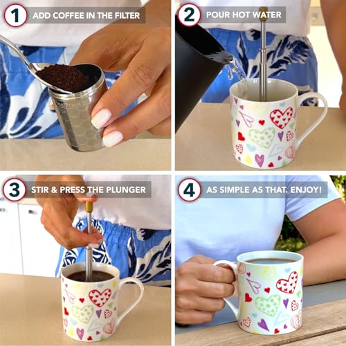 Portable Stainless Steel French Press B98319
