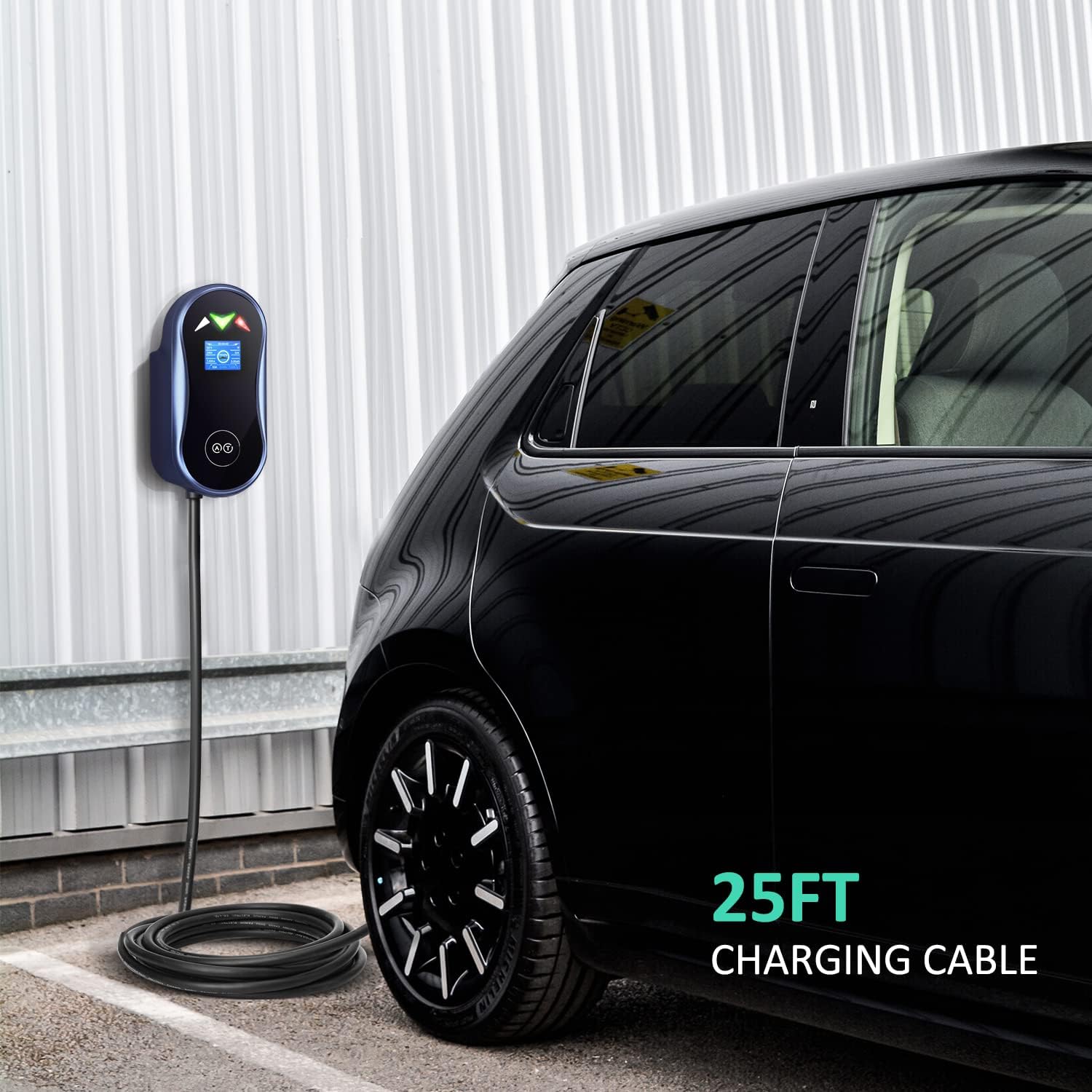 40 Amp Smart Electric Vehicle Charger with 25-Foot Cable Y414