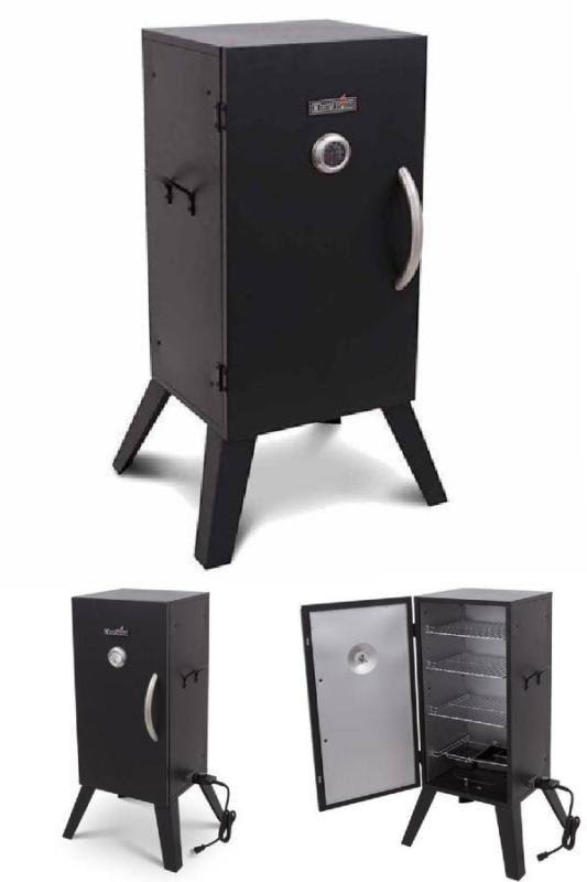 Black Electric Vertical Smoker R5911