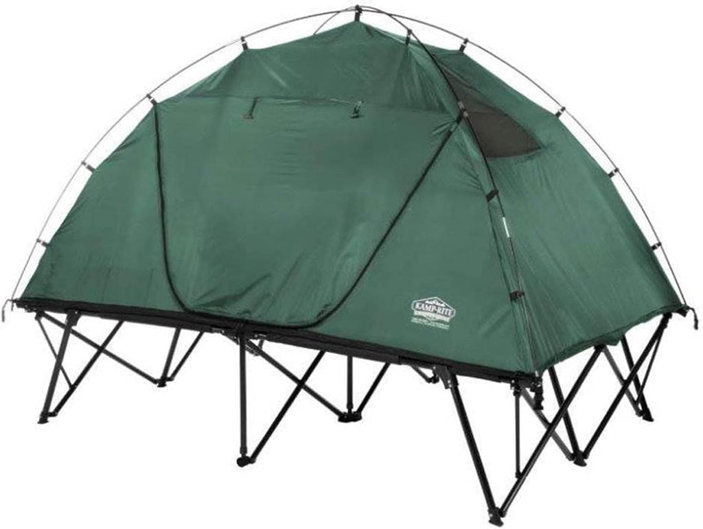 Green 2 Person Tent Cot with Rain Fly and Carry Bag K25145
