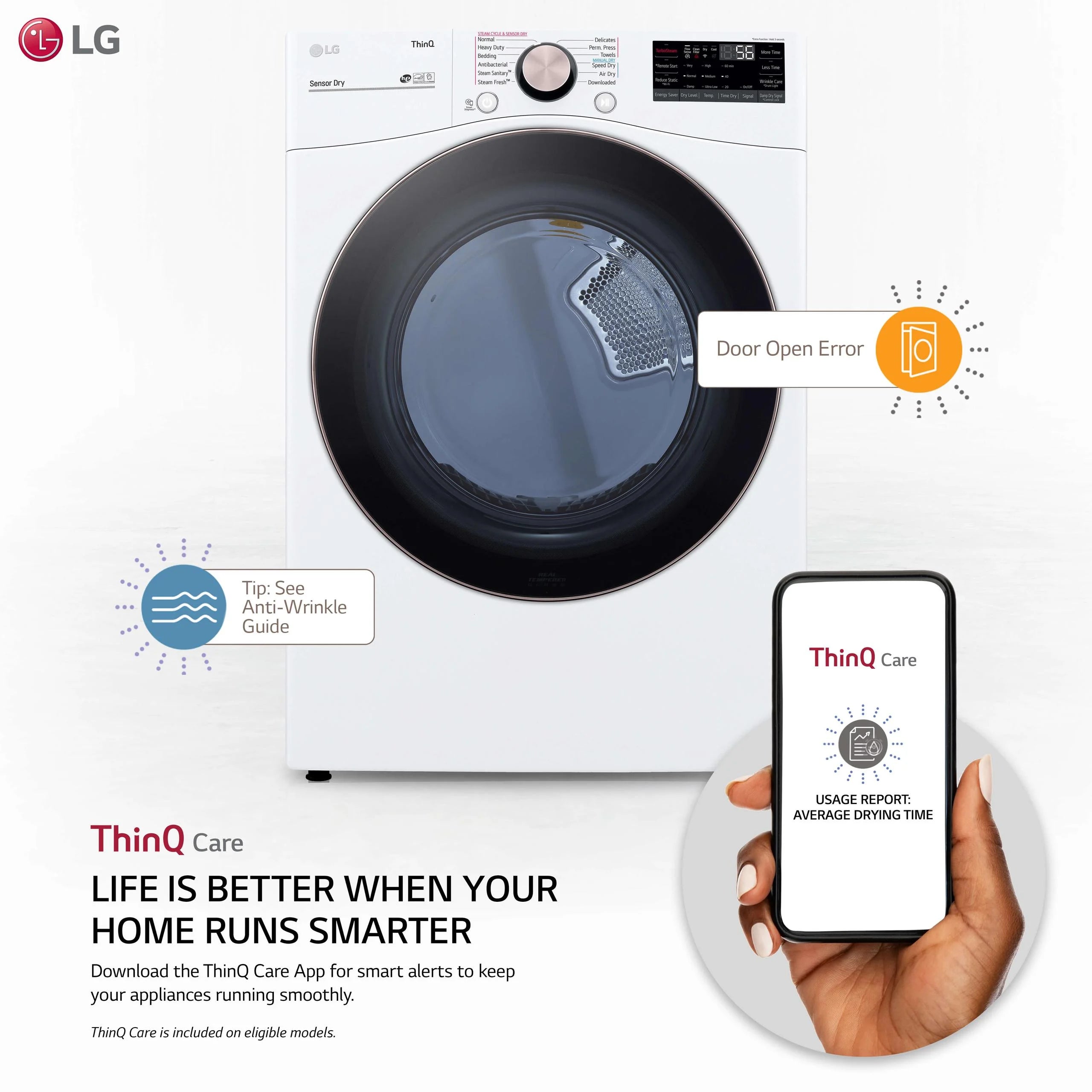 27" Wide 7.4 Cu. Ft. White Dryer I88532