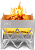 18 Inch Portable Wood Burning Fire Pit with Heat Shield E19841