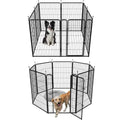 Heavy Duty Metal Dog Play Pen with Gate, 32" Height 8 Panels X5420