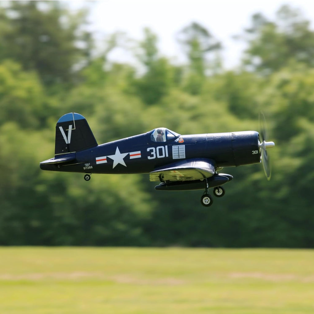 Blue 800mm F4U Corsair RC Airplane PNP E1767