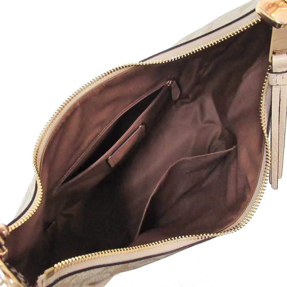 Signature Canvas Hobo Bag F3234