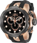 Black Polyurethane Chronograph Watch D5865
