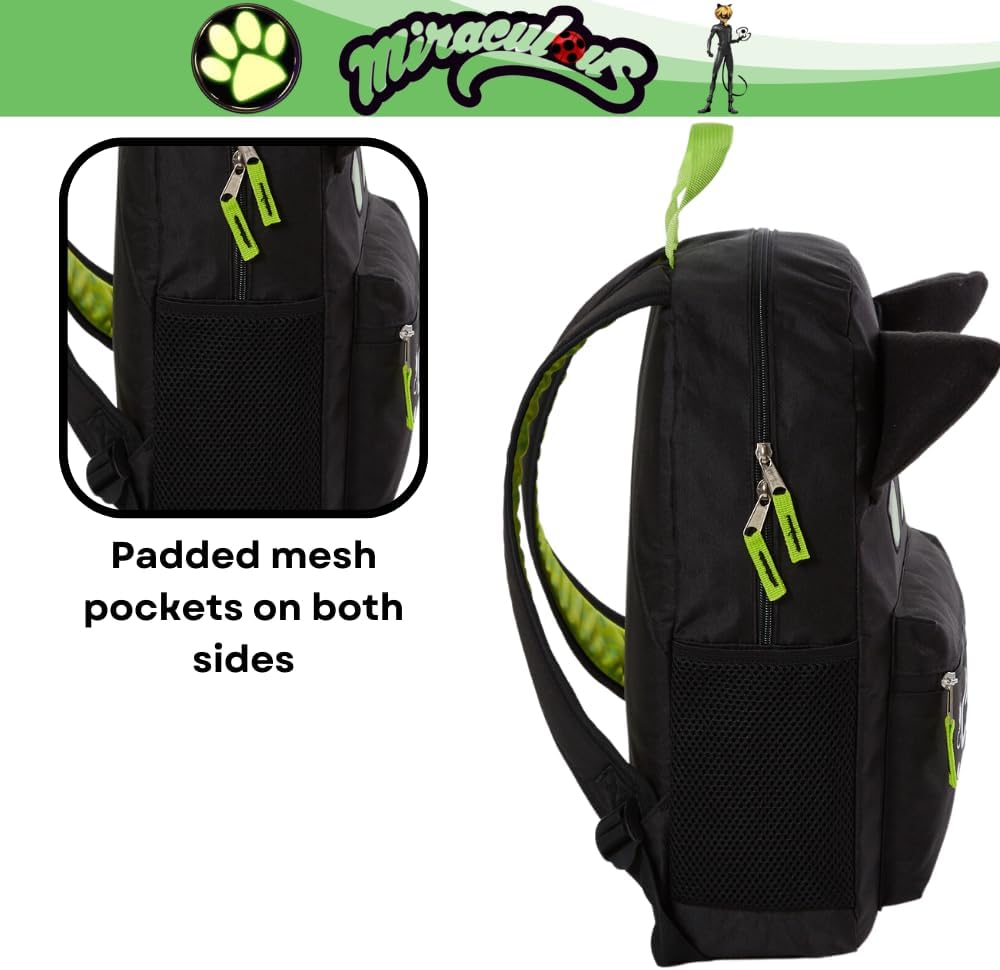 16 inch Black Backpack V1558
